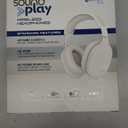 HyperGear Over-Ear Headphones - Wireless Bluetooth Headphones with Noise Isolation, Built-in Mic, Soft Memory Foam Cups for All-Day Comfort, White