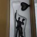 Handcrafted Iron Couple Sculpture - Metal Sculpture Art Modern Home Decor Bronze Love Statues and Sculptures Romantic Figurines Metal Statues for Home Decor