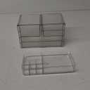 ZHIAI Stackable Storage Drawers, Acrylic Bathroom Counter Organizer Clear Makeup Organizers for Vanity, Kitchen Cabinets, Bathroom, Undersink, Home Organization and Storage (2Top 3 Drawers,)