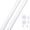 Benature LED Mirror Lights Portable Rechargeable Vanity Light 3 Brightness Touch Control Makeup Light for Bathroom Dressing Room 2 Packs