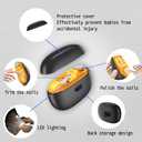 Smart Electric Nail Clipper,Nail File,2 Speeds Automatic Nail Trimmer with LED Light& Clip Storage,Rechargeable & Silent Designed Manicure Set for Kids, Adults, Seniors & Arthritis Patients(Black)