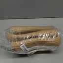 Small Basket with Gift Bags and RibbonsSmall Woven Basket Cute Oval Cotton Rope Gifts with Handle Empty Baby Wicker Storage Basket for Baby Showers Pet Toy Bin (White brown, 3 Pack (12"x 8"x 5"))