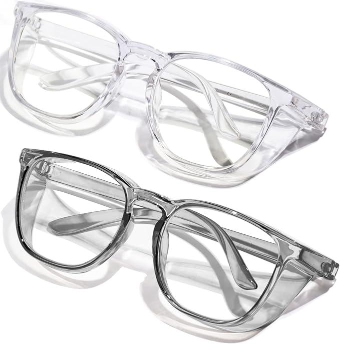 Safety Glasses Anti Fog Clear Blue Light Blocking Eye Protection Nurse Goggles for Women Men