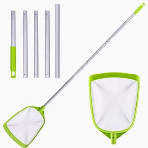 Sepetrel Pool Skimmer Net- Total Length 72 inches Ultral Fine Mesh Rake with Pole,Accessories for Cleaning Inground/Above Ground Swimming Pool, Pond,Spa and Hot Tub Leaf Debris