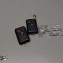 Kingdder 2 Pcs Garage Door Remote Compatible with Guardian 2211 l 2 Button Garage Door Remote Transmitter 303mhz/390mhz Black Gate Opener Transmitter with Keychain and Base