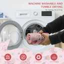 IEUUMLER Washable Pee Pads for Dogs, 2 Pack Insect Pattern Reusable Waterproof Puppy Potty Pads, Non-Slip Absorbent Pet Training Pads for Playpen Crate Bed EU014 (Pink)