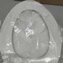 Centoco Elongated Toilet Seat, Closed Front with Cover, Residential, Plastic, Made in the USA, DSAZAM1600-001, White