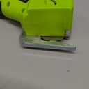 Cordless Electric Scissors: 4V Rechargeable Rotary Cardboard Cutter, 3000mAh Battery, with LED Light & Safety Lock, 2 Blades, Electric Box Cutter for Fabric Carpet Carton Plastic Leather Cloth (Green)