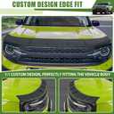 Hood Protector for 2021-2024 Ford Bronco Sport Hood Deflector Guard Soft TPE Material Hood Shield Trim for Bronco Sport Exterior Accessories(Not for Bronco)