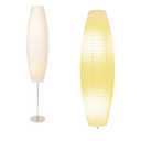 Paper Floor Lamp, Rice Paper Lamp for Living Room, Japanese Floor Lamp Rice Shade for Bedroom, Office& Living Room-Beige(Oval)