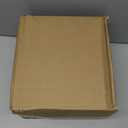 Criusia 6 Pack Plastic Storage Baskets With Bamboo Lid, Stackable Storage Baskets for Organizing Desktop Closet Shelves Drawers Pantry Organization Office Playroom Classroom (White)