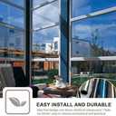 Filmgoo Window Tint for Home One Way Daytime Privacy Window Film Heat Blocking Anti UV Mirrored Reflective Window Film for Home and Office, Black Silver, 29.5 Inch x 6.5 Feet