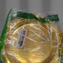 Round Decorative Tray 7.9in Metal Dessert Plates Vintage Coffee Table Tray for Snacks Fruit Gold