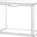 Clear Acrylic Display Case, Stackable Plastic Storage Bins with Magnetic Attraction Lid, Showcase for Cosmetic, Large Figures Collectibles, XLarge
