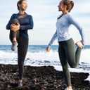 Women's Rash Guard Long Sleeve UV Sun Protection Shirts with Thin Hoodie UPF 50+ Lightweight SPF Tops for Hiking (Blue, S)