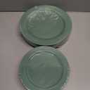 50PCS Sage Green Plastic Plates Disposable Green Plastic Plates include 25 Dinner (10.25") & Dessert/Salad (7.5") for Birthday, Baby Shower, Wedding, Graduation Party Decoration