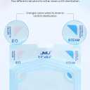 JMU Self Sealing Sterilization Pouches Autoclave Bags (Box of 10, 5.25 x 11 Inch)