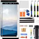 for Samsung Galaxy Note 9 Screen Replacement,Replacement Screen for Galaxy Note 9 N960 Series 6.4 inch,Glass Replacement Kit with Repair Tools(NO OLED & Touch Digitizer)