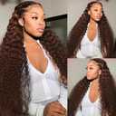 24 26 28 Inch Brown Bundles Color 4 Human Hair Bundles Mixed Length 3 Bundles Chocolate Brown Bundles Human Hair Extensions