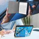 Case Compatible with 8" Kobo Forma(Model N782, 2018 Release Version), Includes a Screen Protector - Premium PU Leather Cover with Auto Sleep/Wake (One Size, Wintersweet Blue)