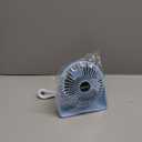 BESKAR USB Small Desk Fan, Portable Fans with 3 Speeds Strong Airflow, Quiet Operation and 360Rotate, Personal Table Fan for Home,Office, Bedroom - 3.9 ft Cord 