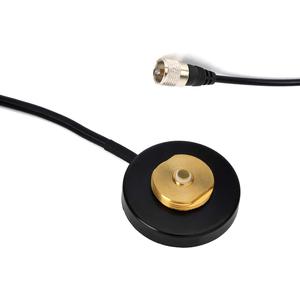 UAYESOK Mini NMO Mount Magnetic Base W/5M Low Loss Coax Cable for NMO Mobile Antennas (2.15 inch)