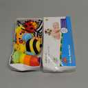 Infinno Baby Wrist Rattle Socks and Foot Finder Set, Perfect Baby Toys for 0-12 Months Newborn Boys and Girls As Shower Gifts, Garden Bug Series (Warm Color)