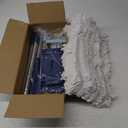 36" Commercial Dust Mop: Dry Dust Broom for Hardwood Floors Cleaning - 2 Reausable Mop Pads 59" Long Handle Heavy Duty Frame - Professional Cleaning Supplies for Hotel Warehouse School Janitor