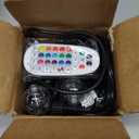 Brightown RGBW Outdoor String Lights, 29FT LED Patio Lights with Remote and Timer, Commercial Grade Waterproof Hanging Lights with 13 Shatterproof Bulbs(1 Spare) for Backyard Porch Garden Party Decor (Multicolor)