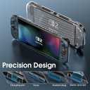 HEYSTOP Switch 2 Case for Nintendo Switch 2(2025), Switch 2 TPU Cover, Protector Case Cover for Switch 2 Accessories with 6 Thumb Caps and Screen Protector, Anti-Slip, Shock-Proof,Anti-Scratch