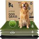 Dog Grass Pad with Tray 23”x35” – Artificial Pet Grass Patch for Dogs’ Potty with 2 Pcs of Washable Pee Pads & Puppy Potty Tray – Dog Litter Box Indoor & Outdoor for Puppy Training
