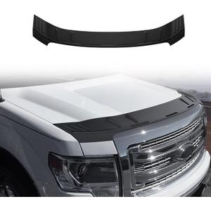 TripleAliners Hood Deflector Protector Compatible with 2009-2014 Ford F-150 F150 Accessories Hood Protector TPE Bug Deflector Shield Replacement