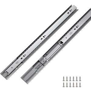 LONTAN 1 Pair Heavy Duty Soft Close Drawer Slides 22 inch Ball Bearing Full Extension Drawer Glides Cabinet Rails 100 LB Capacity