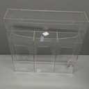 Acrylic Bag Storage Organizer for Kitchen Drawer, Food Storage Bag Organizer Holder Compatible with Ziplock, Glad, Hefty, Gallon, Quart, Sandwich & Snack Variety Size Bag (Clear)