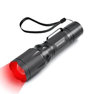 METII Upgraded Red Flashlight, Bright White &High/Low Power Red Light Options with Memory, Zoom Lens, Portable Weatherproof LED Small Torch for Aviation, Astronomy, Night Vision