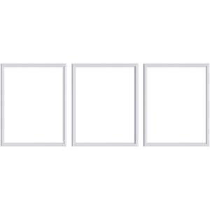 3 Set Panels Peel and Stick Premade Wainscoting Accent Wall Panels for Interior Wall Decor Easy DIY Build and Picture Frame Door Decor (16 x 20 in)