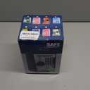 Lyght Mini ATM Savings Bank for Real Money, Electronic Voice Piggy Banks, Fingerprint Password, Kids Safe Box, Cool Stuff Gift for Boys and Girls Silver/Black