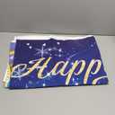 Withu Dreamy Blue Happy Birthday Backdrop Princess Fairy Tale Glitter Gold Pumpkin Carriage Prom Dress Party Banner for Girls Cake Desk Decor Photography Background 7x5ft