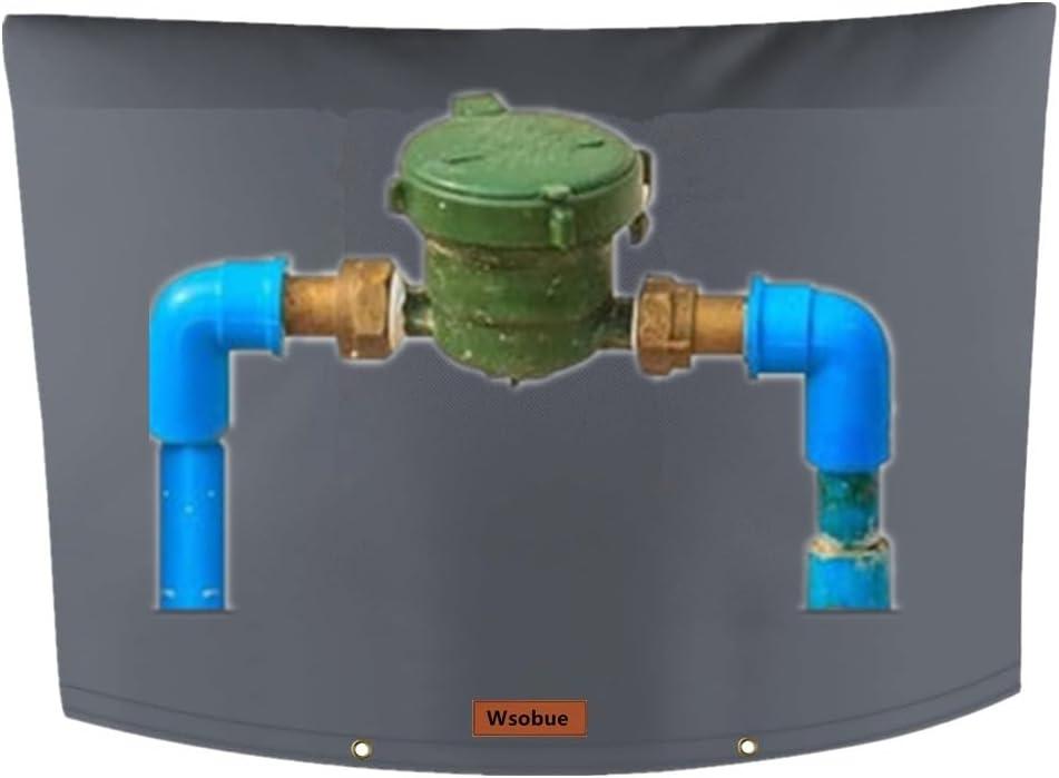 Backflow Preventer Insulation Cover,Outdoor Pipe Insulation Cover Sprinkler Covers for Outside, Well Head Cover, Insulated Well Pump Cover, Back Fow Blanket (Grey 30" W x 24" H)