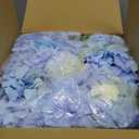 Artificial Flower Wall Panel 15*15inches -12 Pack Silk Rose Hydrangea 3D Flower Wall Dcor Backdrop for Wedding Arrangement Wall Background Party Panel Decorations UV Protected Handmade -Light Blue