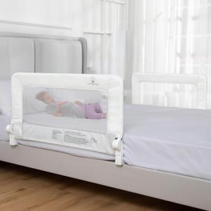 ComfyBumpy 2-Pack Bed Rail for Toddlers 35.5" L x 19.5" H | Toddler Bed Rails for Twin, Full & Toddler Mattress Size | Swing Down Rail Guard | Mattress Side Rail for Kids | White, 35.5 | Standard | 2-Pack
