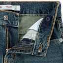 Boys' Loose Straight Fit Jeans (Blue, M)