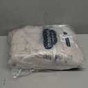 MooMee Striped Duvet Cover Set 100% Washed Cotton Linen Like Textured Breathable Durable Soft Comfy (Orange Pinstripes, Queen 90"x90")