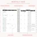 2026 Planner, Weekly and Monthly Calendar Planner Book, Jan 2026 - Dec 2026, Planning Agenda for Desk Accessories and School Supplies - A5 (6.3'' x 8.5'') (Pink-Green Plaid)