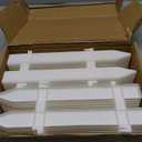 MCEAST 16 Pieces White Plastic Traditional Christmas Tree Fences, 4.6 x 12 Inches, Ideal for Home, Wedding, Fairy Garden, Party