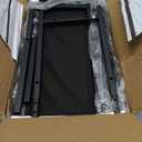 KLUVIS Skinny Side Table with Storage - Narrow End Table for Small Space Bedroom Living Room Slim Bedside Tables Thin Nightstands Set of 2, Farmhouse Brown (06BN2)