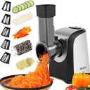 Electric Vegetable Graters Professional Salad Maker, Electric Slicer Shredder Graters for Kitchen, Gratersr/Chopper/Salad,Electric Salad machine for Vegetables Carrot Cheese Black