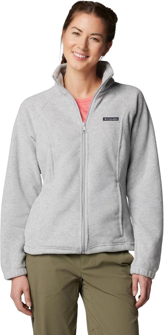 Columbia Women's Benton Springs Full Zip (Cirrus Grey Heather, Small)
