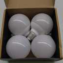 hansang G25 LED Light Bulbs Uniform Lighting Vanity Light Globe Bulbs, 4000K Natural Daylight High CRI Bathroom Mirror Light Bulbs E26 Base for Bathroom Bedroom Makeup Mirror Not-Dimmable 4 Pack