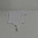 REORIA 2025 New Short Sleeve Women's Bodysuits V Neck Seamless Going Out Basic Thong Bodysuit tshirt bodysuit (White) S